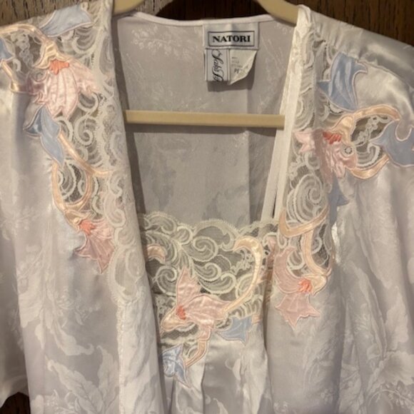 Natori Other - Natori for Saks Fifth Ave Robe Gown Peignoir Negligee Set EUC Small Petite